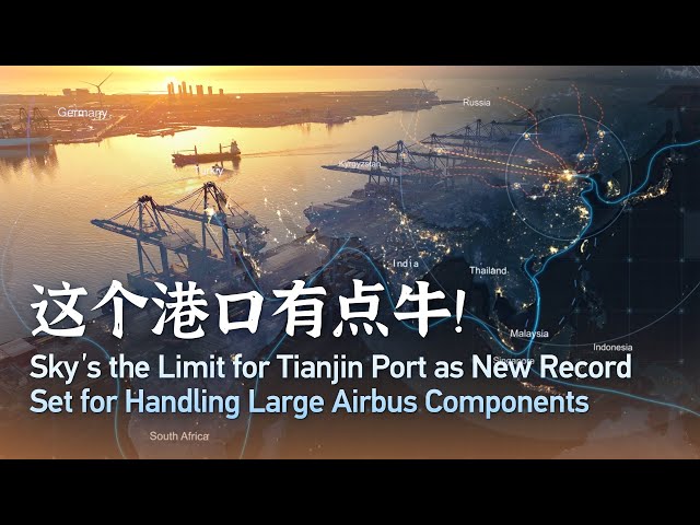 ⁣Sky's the limit for Tianjin Port as new record set for handling large Airbus components