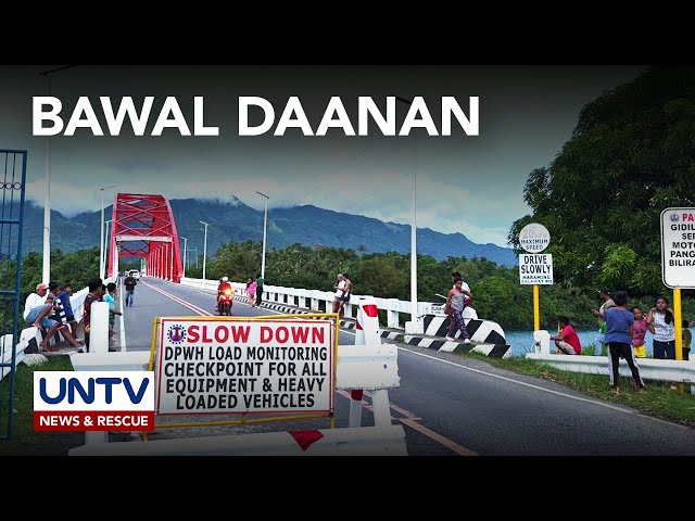 ⁣Tulay sa Biliran, nagkaroon ng pag-uga; pagtawid ng mabibigat na sasakyan, bawal muna