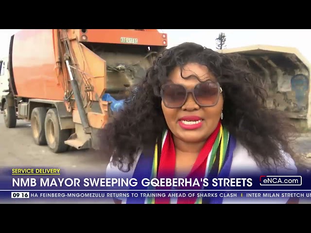 ⁣NMB mayor sweeping Gqeberha's streets