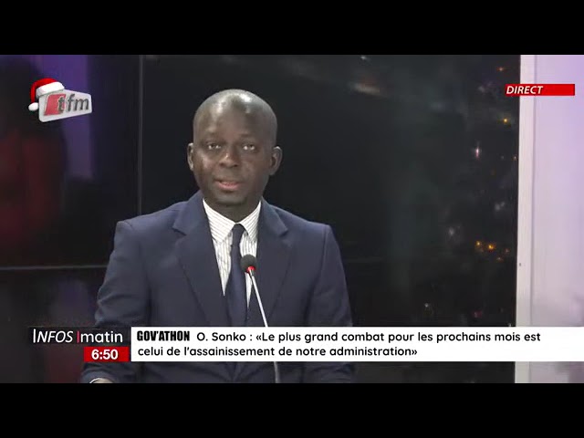 ⁣Actualités nationales en français avec Cherif DIA - Infos matin 24 décembre 2024