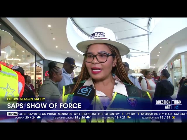 ⁣Festive Season Safety | SAPS' show force