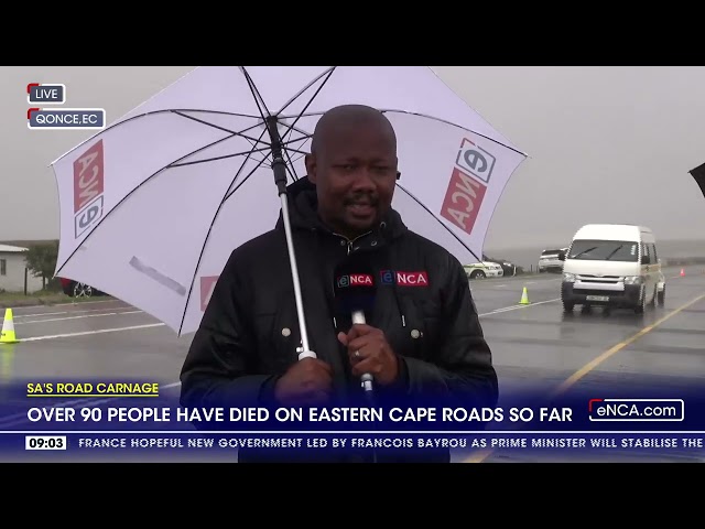 ⁣Over 90 people have died on Eastern Cape roads so far