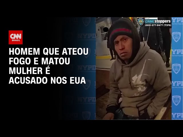 ⁣Homem que ateou fogo e matou mulher é acusado nos EUA | CNN NOVO DIA