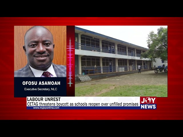 ⁣Labour unrest: CETAG threatens boycott as schools reopen over unfilled promises.