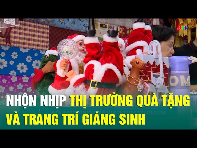 ⁣Nhộn nhịp thị trường quà tặng và trang trí Giáng sinh