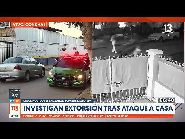 ⁣Desconocidos atacan vivienda con bombas molotov