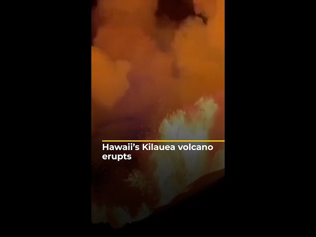 ⁣Hawaii’s Kilauea volcano erupts | AJ #shorts