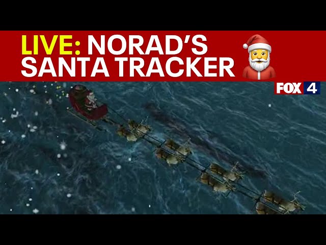 ⁣LIVE:  NORAD Santa Tracker 2024 | FOX 4