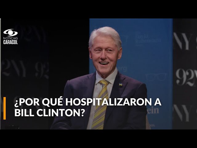 ⁣Bill Clinton, expresidente de Estados Unidos, fue hospitalizado