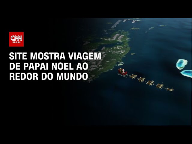 ⁣Site mostra viagem de Papai Noel ao redor do mundo | CNN NOVO DIA