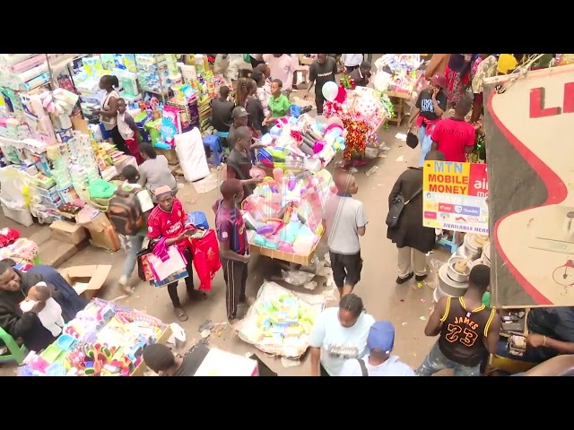 ⁣Low sales amid Christmas rush in downtown Kampala