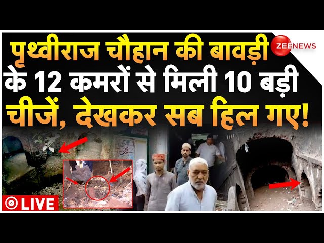 ⁣Sambhal Big Breaking News LIVE : पृथ्वीराज की बावड़ी से मिली 10 बड़ी चीजें, मची भगदड़!| Bawdi Video