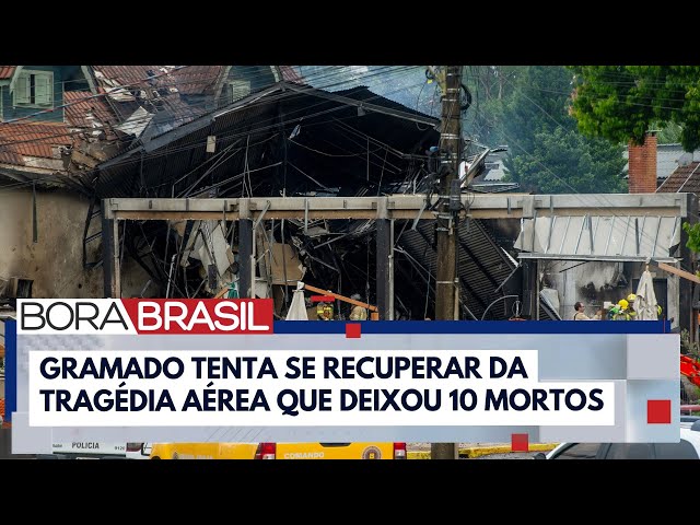 ⁣Aeronáutica e Polícia Civil investigam queda de avião em Gramado | Bora Brasil