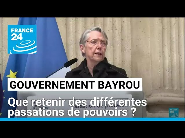 ⁣Gouvernement Bayrou : que retenir des différentes passations de pouvoirs ? • FRANCE 24