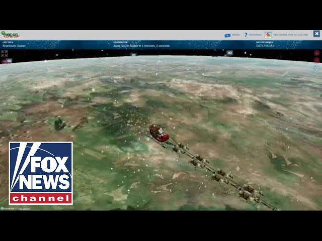 ⁣WATCH LIVE: Follow Santa's sleigh as he makes his Christmas trip around the world