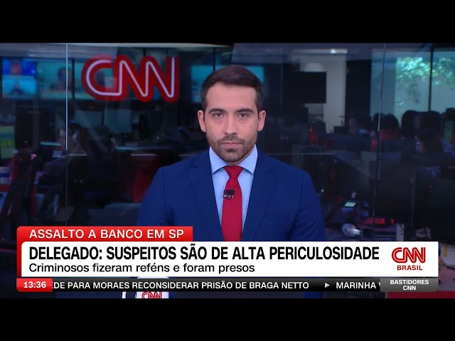 ⁣"Exemplo de polícia profissional e preparada", diz Tarcísio sobre assalto a banco em São P