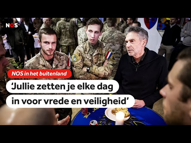 ⁣Premier Schoof op bezoek bij Nederlandse militairen aan de NAVO-grens in Litouwen