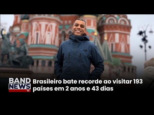 ⁣Brasileiro conhece 193 países e entra para o Guinness| BandNewsTV