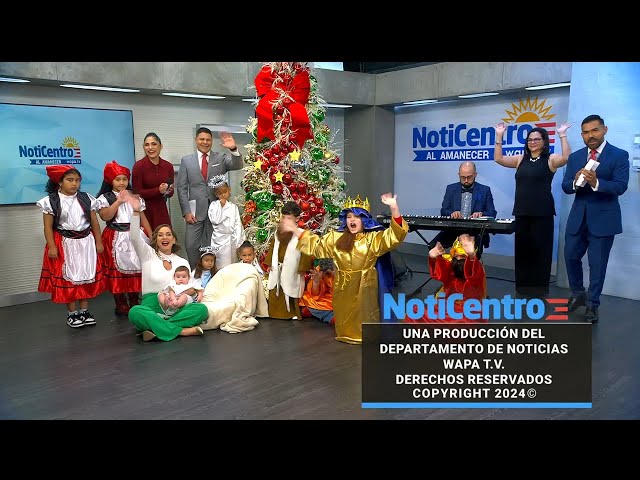 ⁣¡Nació Jesús! NotiCentro Al Amanecer celebra su tradicional estampa de Nochebuena