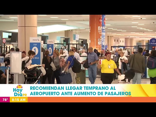 ⁣Repleto de pasajeros el aeropuerto: recomiendan llegar 3 horas antes