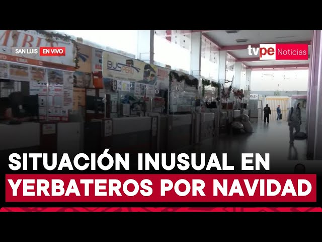 ⁣Reportan precios bajos y baja demanda de pasajeros en Terminal de Yerbateros a vísperas de Navidad