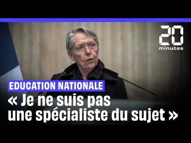 ⁣Education  : « Je ne suis pas une spécialiste du sujet », les premiers mots d'Elisabeth Borne