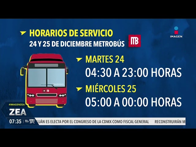 ⁣Horarios del transporte público de CDMX por Nochebuena y Navidad | Noticias con Francisco Zea