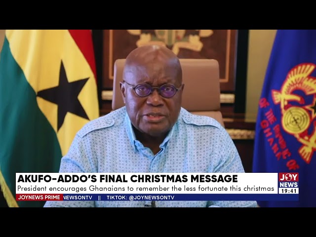 ⁣President Akufo-Addo encourages Ghanaians to remember the less fortunate this Christmas