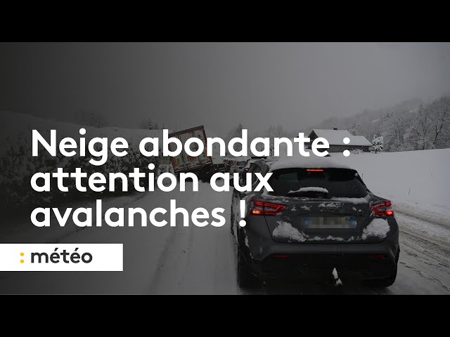 ⁣Neige abondante : attention aux avalanches !