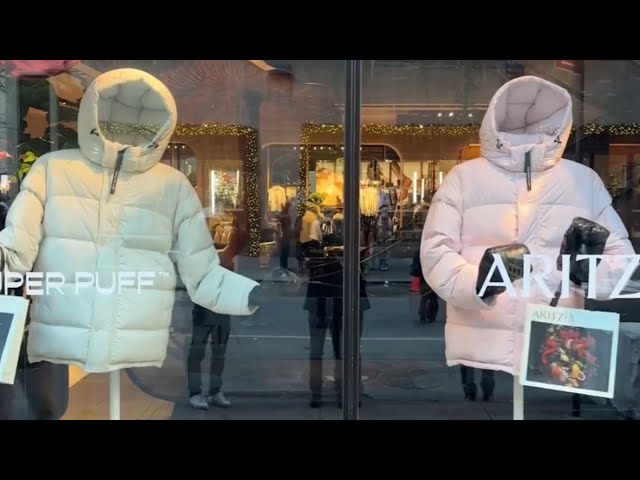 ⁣Aritzia store window display in NYC captures attention after appearing to do ‘Trump dance’