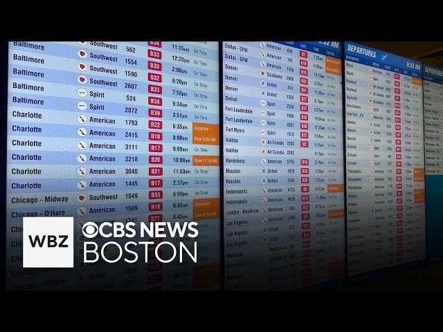 ⁣25% of American Airlines departures from Boston delayed after ground stop