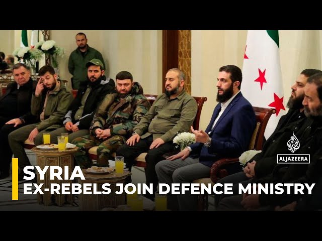 ⁣Syria says ex-rebel groups agree to integrate under Defence Ministry