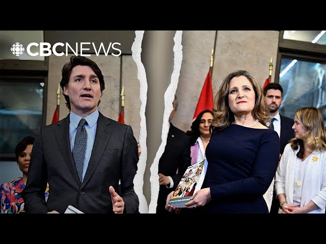 ⁣Justin Trudeau and Chrystia Freeland over the years