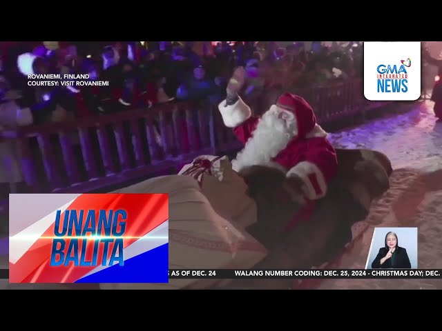 ⁣Santa Claus, umalis na ng Artic Circle para maghatid ng mga regalo sa bata sa... | Unang Balita