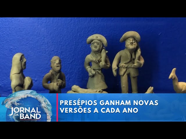 ⁣Presépios ganham novas versões a cada ano e encantam | Jornal da Band