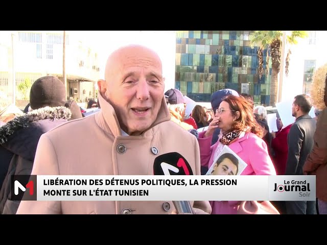 ⁣Libération des détenus politiques, la pression monte sur l’État tunisien