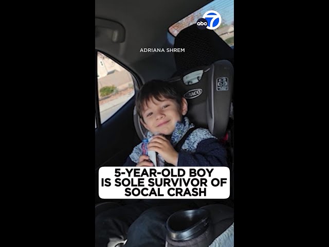 ⁣5-year-old boy is sole survivor of SoCal crash