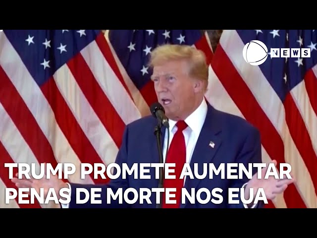 ⁣Donald Trump promete aumentar penas de morte nos EUA