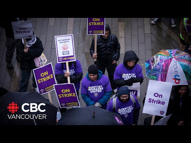 ⁣YVR janitors suspend strike escalation after union agrees on deal