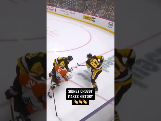 ⁣Sidney Crosby Ties Mario Lemieux 