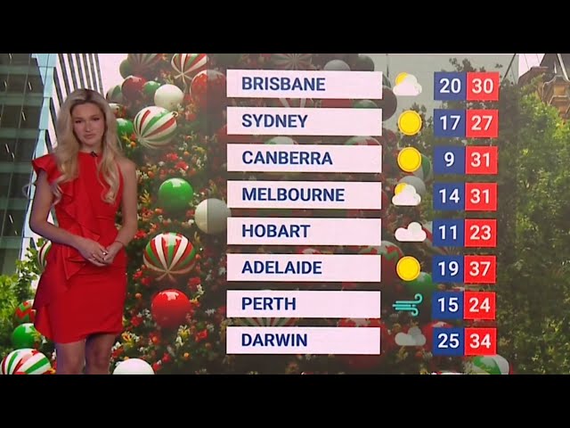 ⁣Analysis: Australia’s Christmas and Boxing Day weather forecast