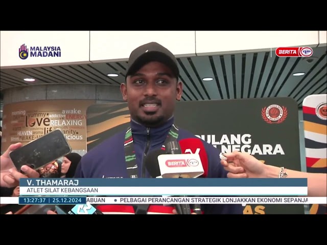 ⁣25 DIS 2024 - BERITA TGH HARI - JUARA SILAT DUNIA: JURULATIH TULANG BELAKANG KEJAYAAN THAMARAJ