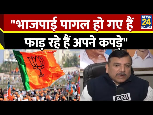 ⁣Delhi Election 2025: 'उनका दिमाग काम करना बंद हो गया है', AAP सांसद Sanjay Singh का BJP पर