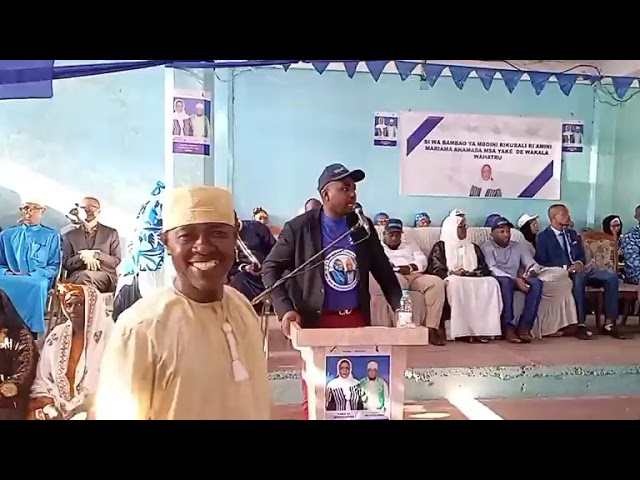 ⁣1er Meeting de la Candidate Mariama Ahamada MSA - Parti CRC | Nioumadzaha Bambao, Région Bambao 1