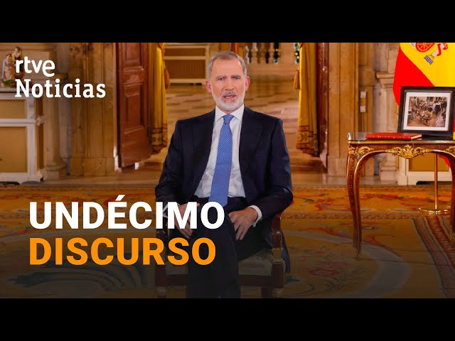 ⁣FELIPE VI: Llama a la "SERENIDAD" ante una "CONTIENDA POLÍTICA ATRONADORA" y rec