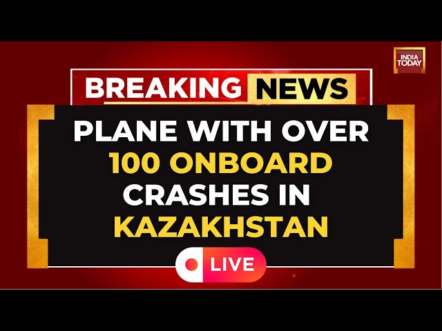 ⁣Azerbaijan Airlines Plane with Over 100 Aboard Crashes in Kazakhstan’s Aktau City | India Today LIVE