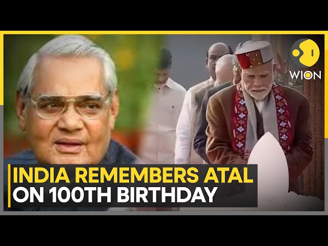 ⁣India: Leaders Pay Tribute To Atal Bihari Vajpayee On His 100th Birthday | World News | WION