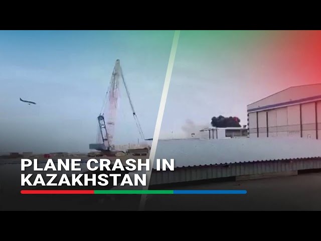 ⁣Eyewitness video shows moment of plane crash in Kazakhstan