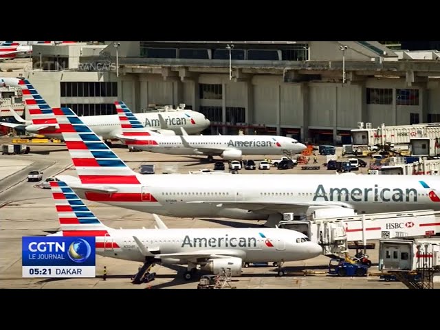 ⁣American Airlines reprend ses vols aux États-Unis après une heure d'interruption