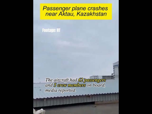 ⁣Passenger plane crashes near Aktau, Kazakhstan